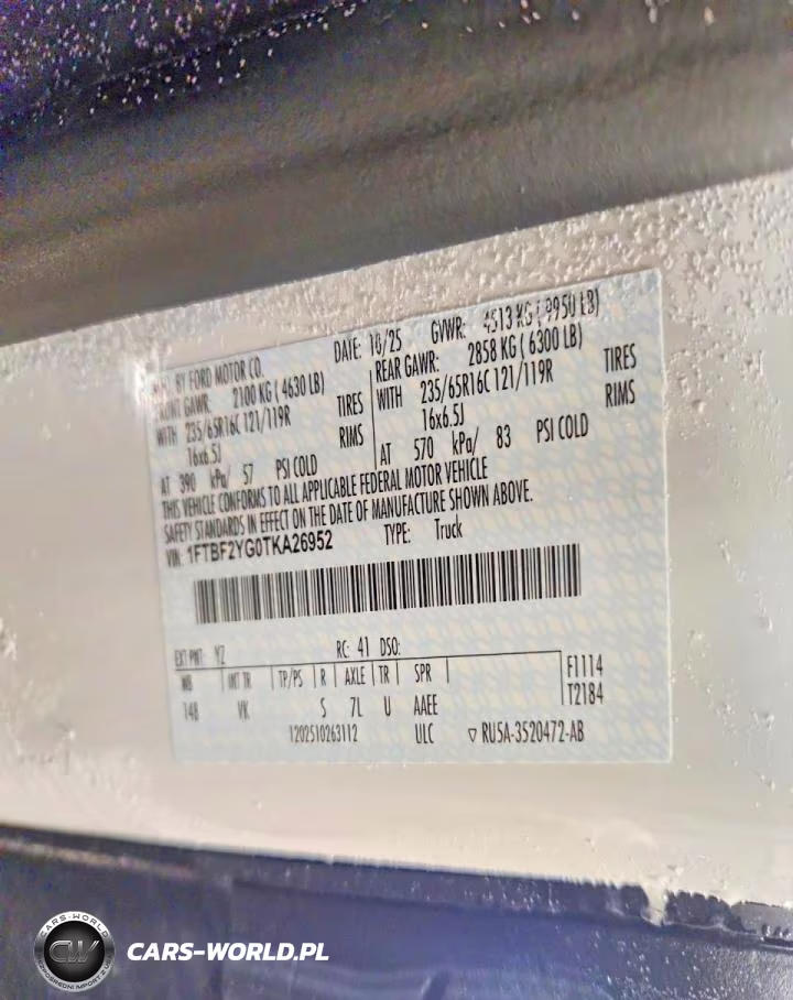 2026 Ford Transit 350 Hd Delivery Van VIN:1FTBF2YG0TKA26952 - 13