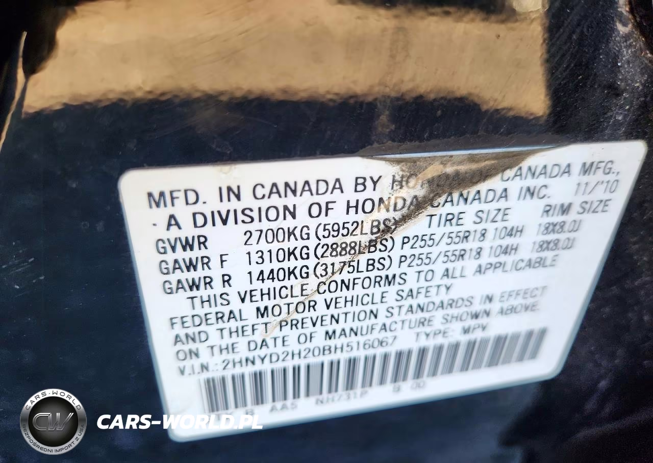 2011 Acura Mdx VIN:2HNYD2H20BH516067 - 14