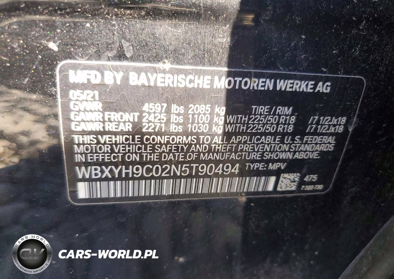 2022 BMW X2 Sdrive28I VIN:WBXYH9C02N5T90494 - 13