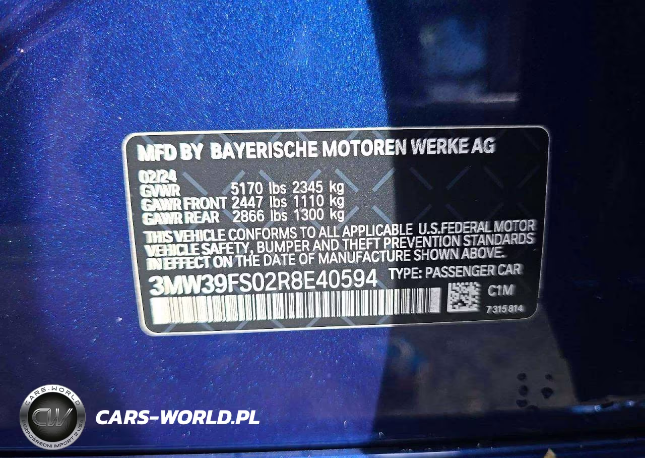 2024 BMW 330Xe VIN:3MW39FS02R8E40594 - 10