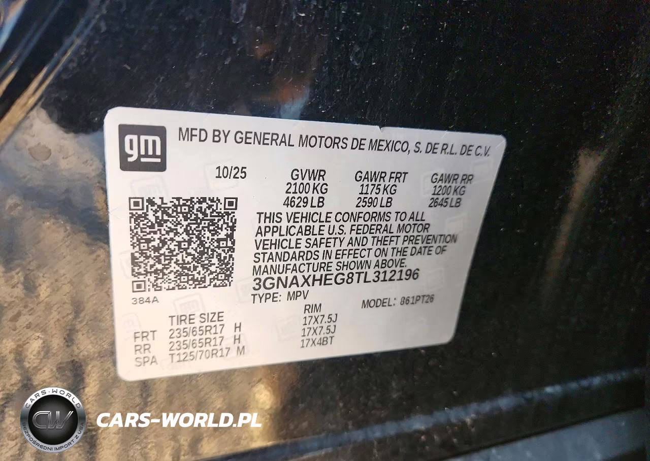 2026 Chevrolet Equinox Lt VIN:3GNAXHEG8TL312196 - 14