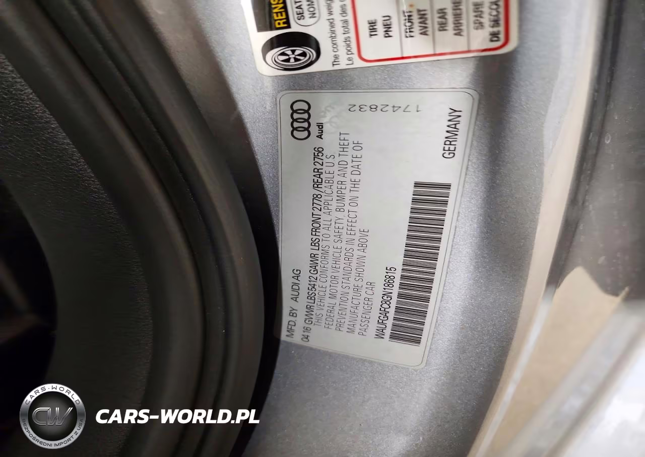 2016 Audi A6 Premium Plus VIN:WAUFGAFC8GN186815 - 13