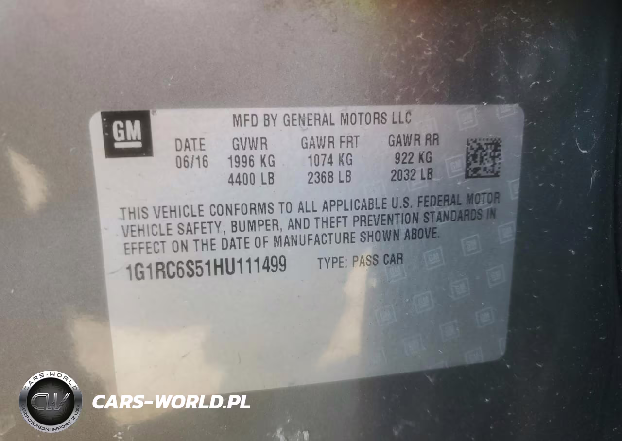 2017 Chevrolet Volt Lt VIN:1G1RC6S51HU111499 - 13