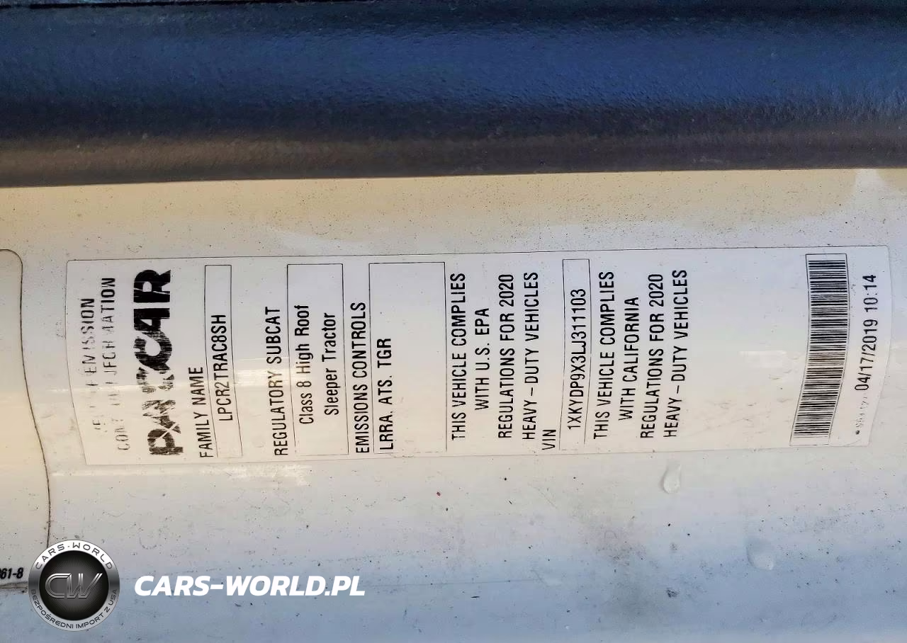 2020 Kenworth T680 Semi Truck VIN:1XKYDP9X3LJ311103 - 14