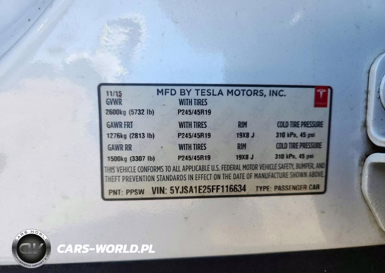 2015 Tesla Model S VIN:5YJSA1E25FF116634 - 12