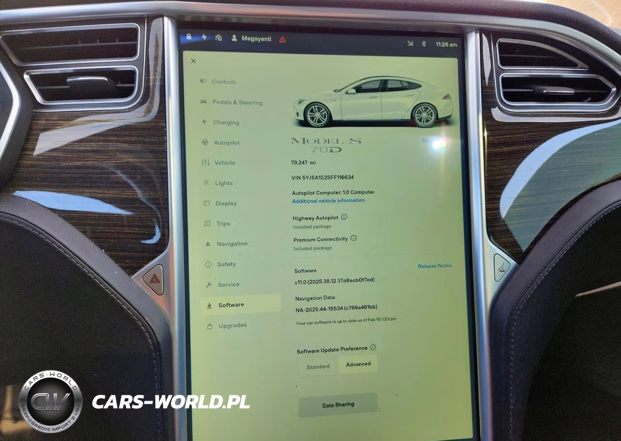 2015 Tesla Model S VIN:5YJSA1E25FF116634 - 9