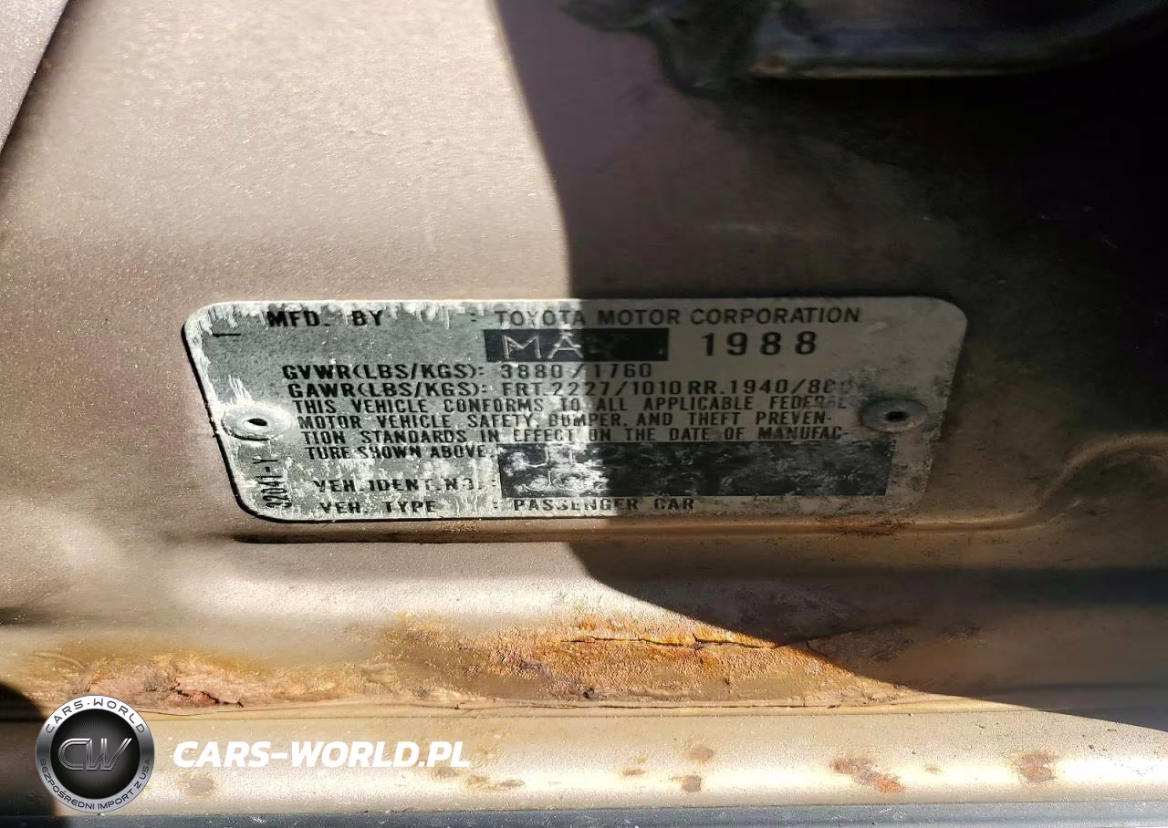 1988 Toyota Camry Le VIN:JT2SV22E3J3283727 - 12
