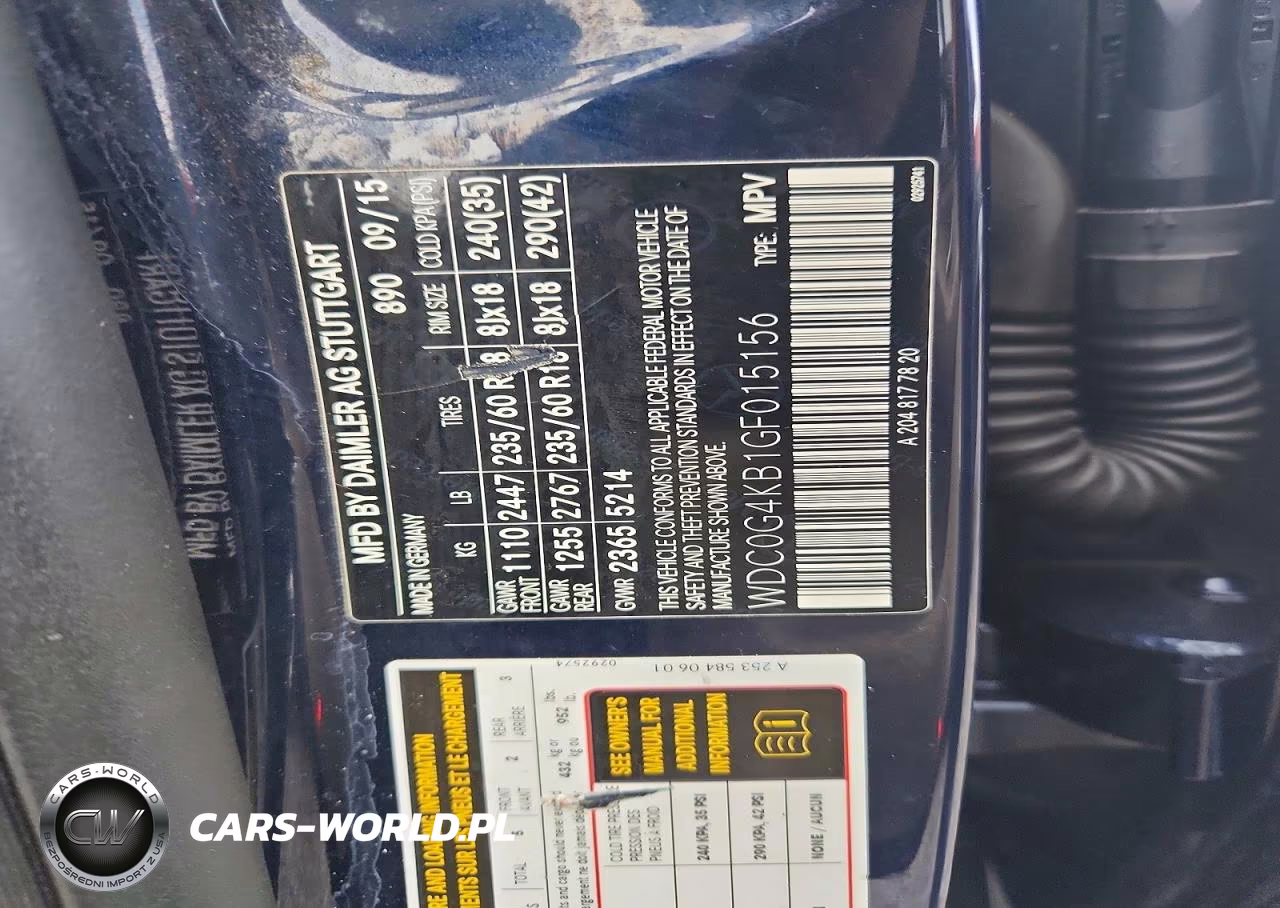2016 Mercedes-Benz Glc 300 4Matic VIN:WDC0G4KB1GF015156 - 12