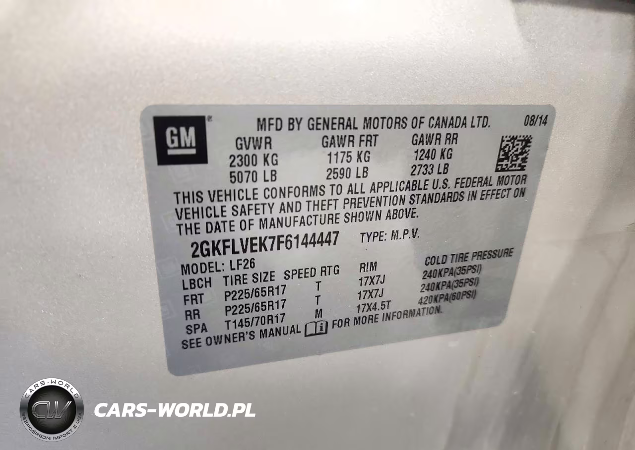 2015 GMC Terrain Sle VIN:2GKFLVEK7F6144447 - 12