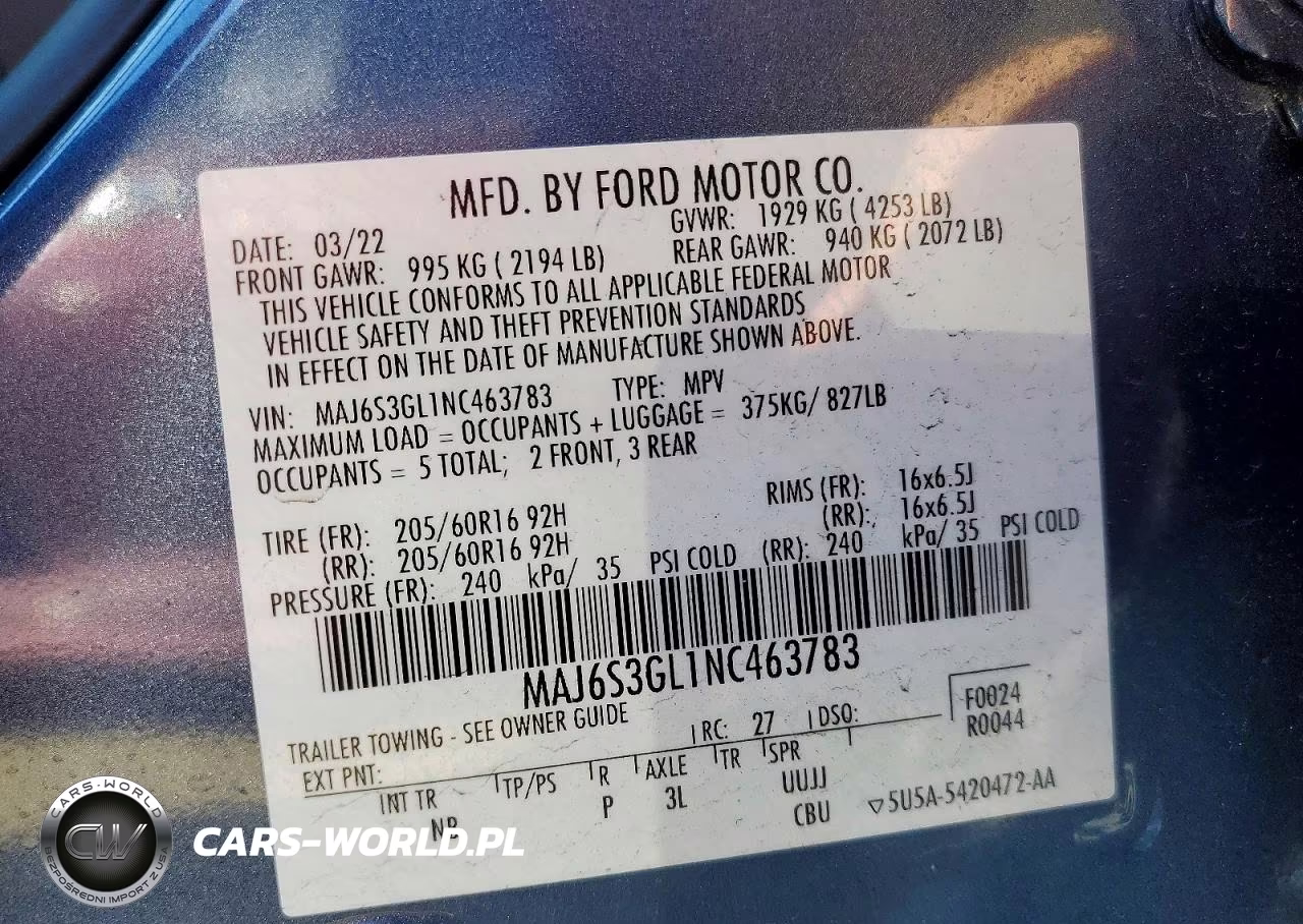 2022 Ford Ecosport Se VIN:MAJ6S3GL1NC463783 - 13
