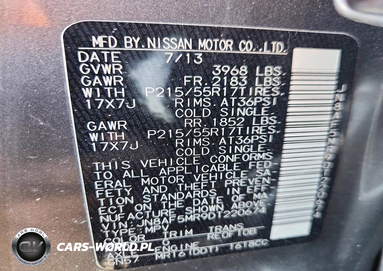 2013 Nissan Juke S VIN:JN8AF5MR9DT220674 - 13