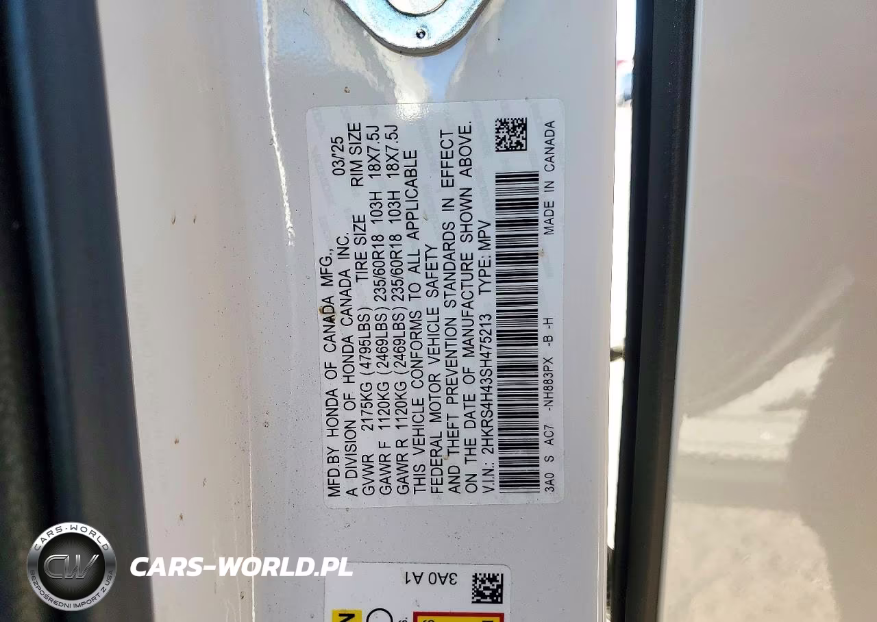 2025 Honda Cr-V Ex VIN:2HKRS4H43SH475213 - 13