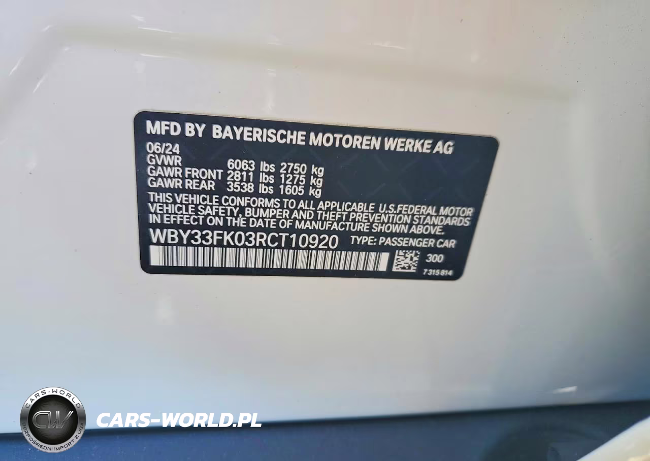 2024 BMW I5 Edrive 40 VIN:WBY33FK03RCT10920 - 12