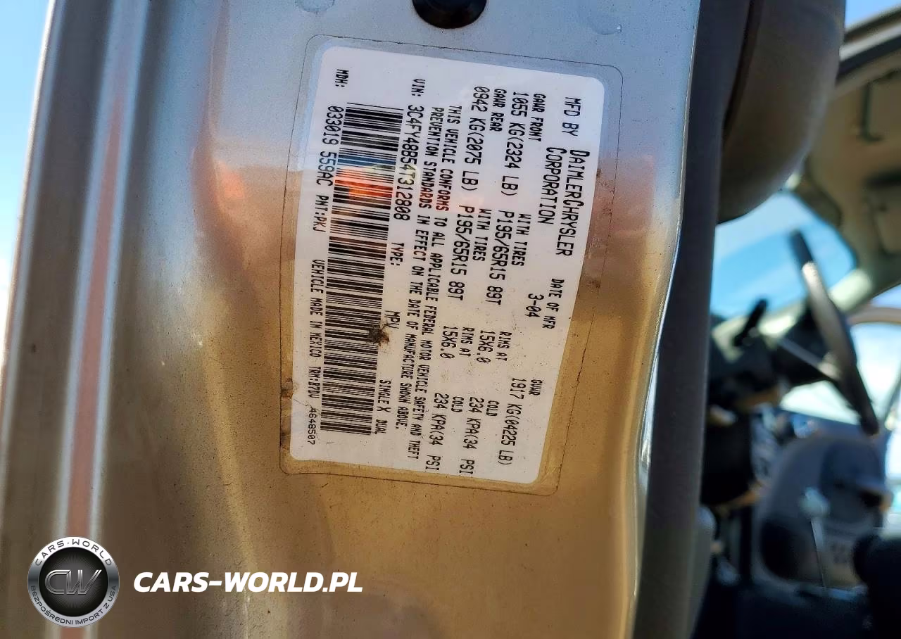 2004 Chrysler Pt Cruiser VIN:3C4FY48B54T312808 - 12