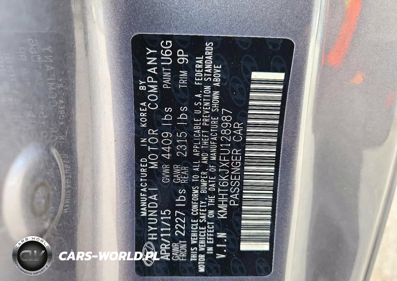 2015 Hyundai Genesis Coupe 3.8 VIN:KMHHT6KJXFU128987 - 13