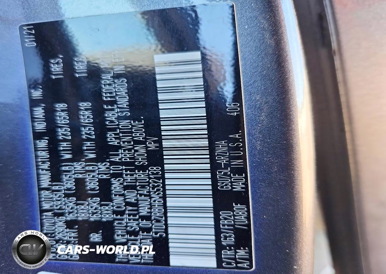 2021 Toyota Highlander L VIN:5TDCZRBH6MS532138 - 14