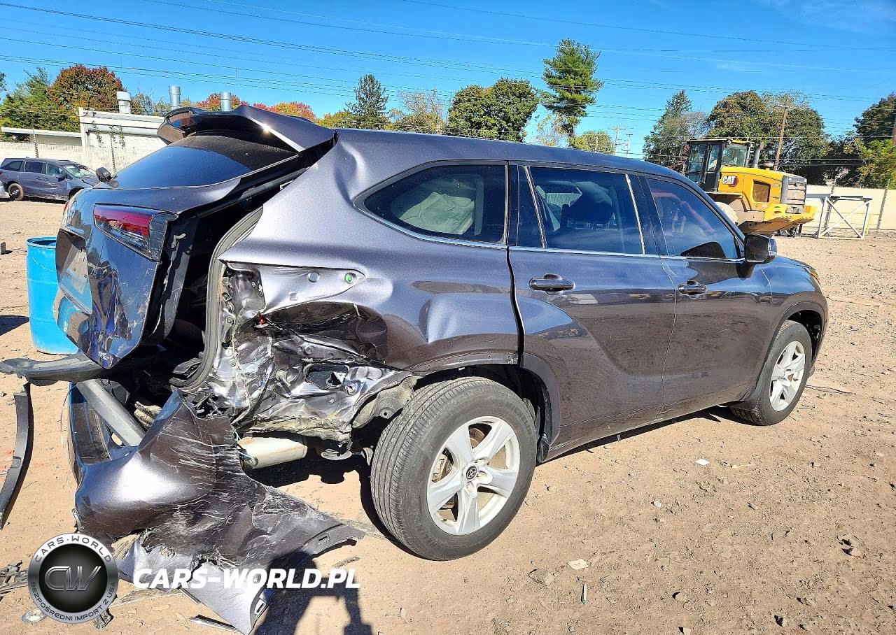 2021 Toyota Highlander L VIN:5TDCZRBH6MS532138 - 3