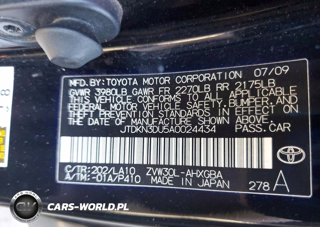 2010 Toyota Prius Iv VIN:JTDKN3DU5A0024434 - 12