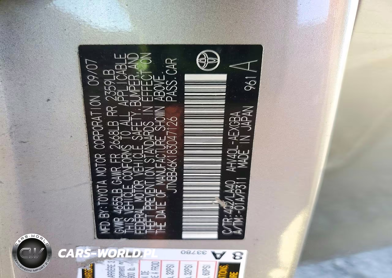 2008 Toyota Camry Hybrid VIN:JTNBB46K183047126 - 12