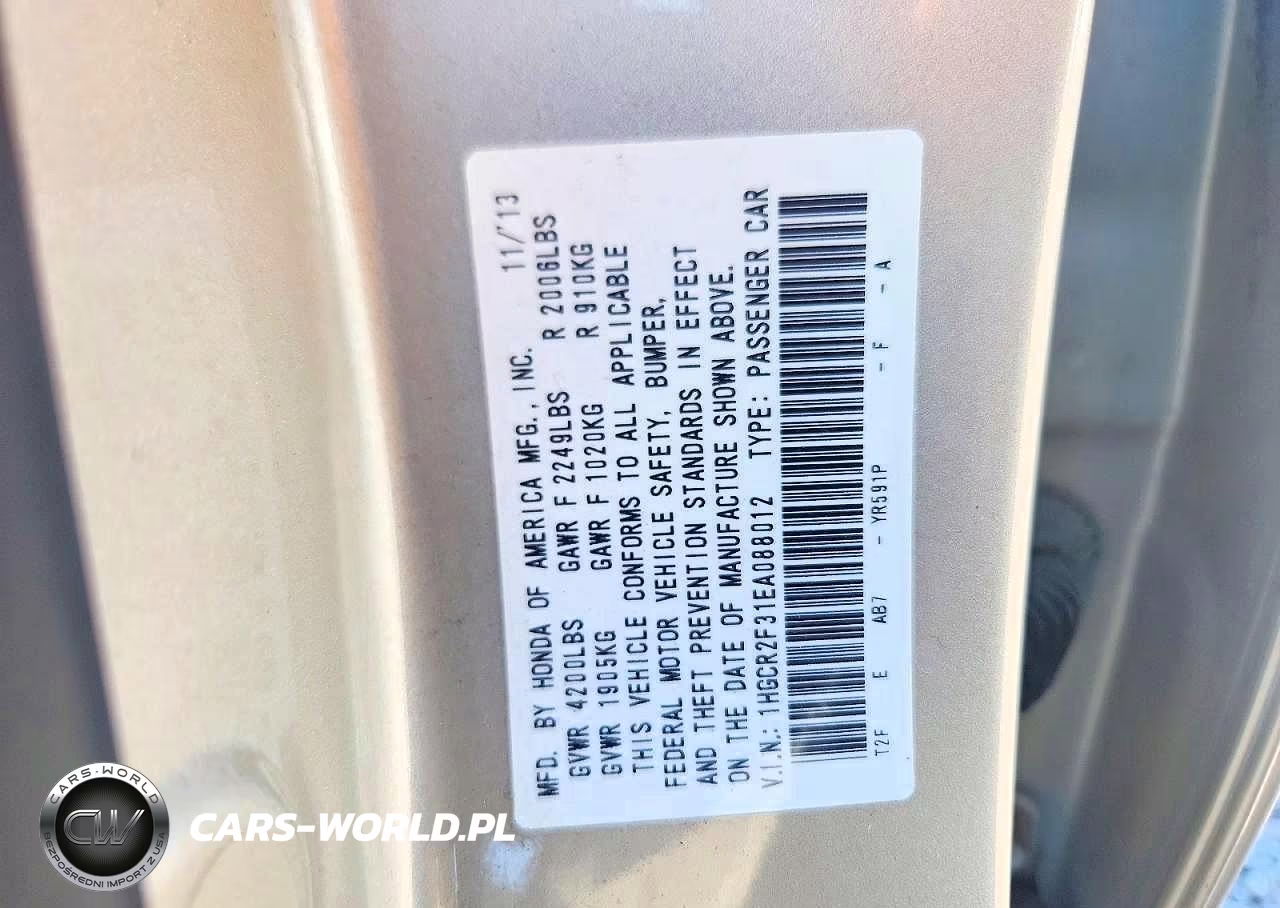 2014 Honda Accord Lx VIN:1HGCR2F31EA088012 - 12
