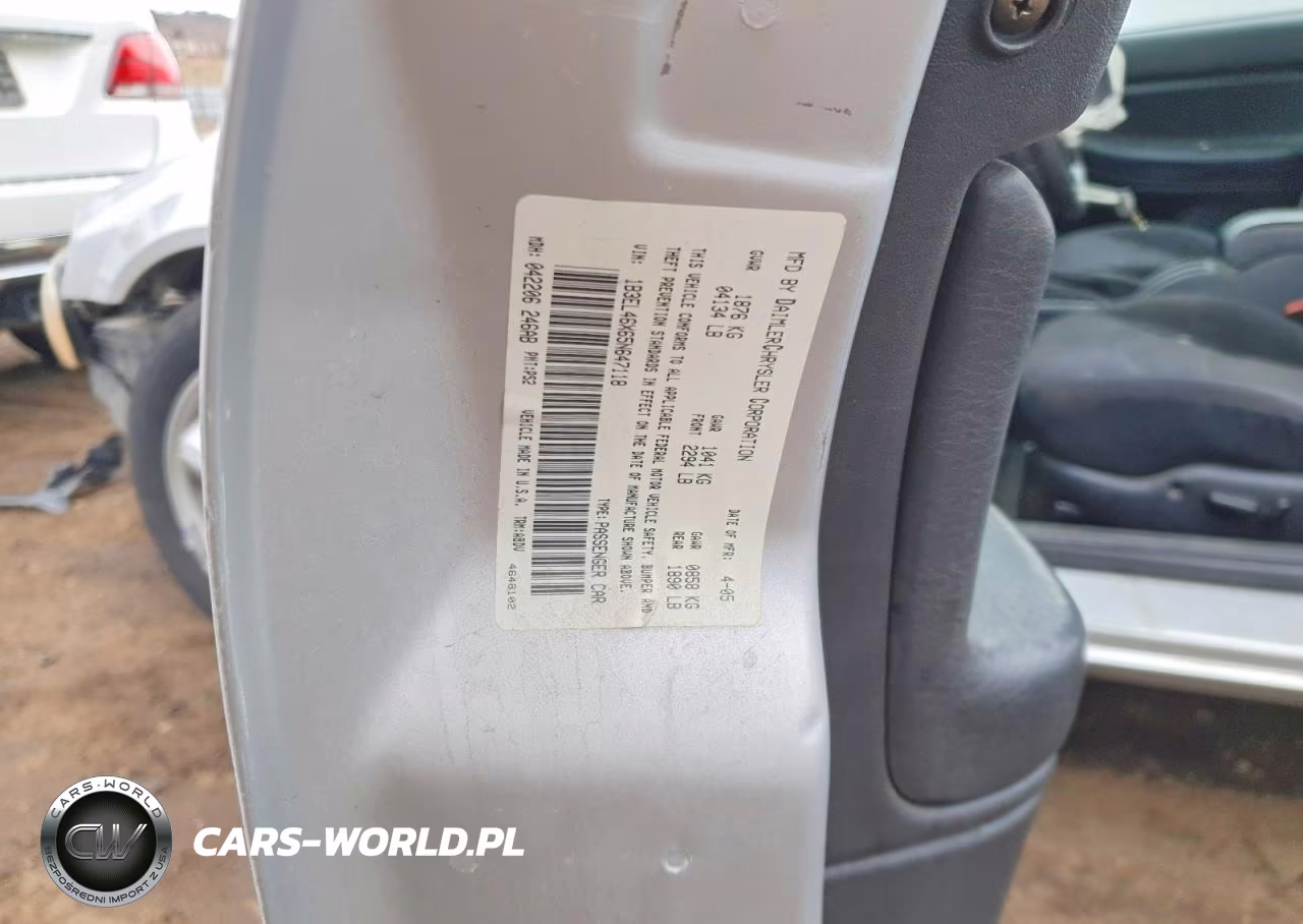 2005 Dodge Stratus Sxt VIN:1B3EL46X65N647118 - 12