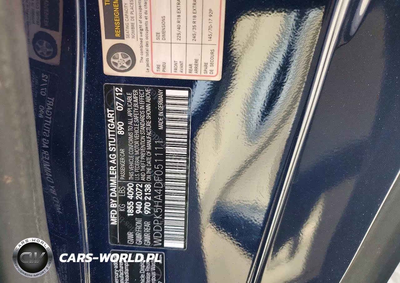 2013 Mercedes-Benz Slk 350 VIN:WDDPK5HA4DF051111 - 13