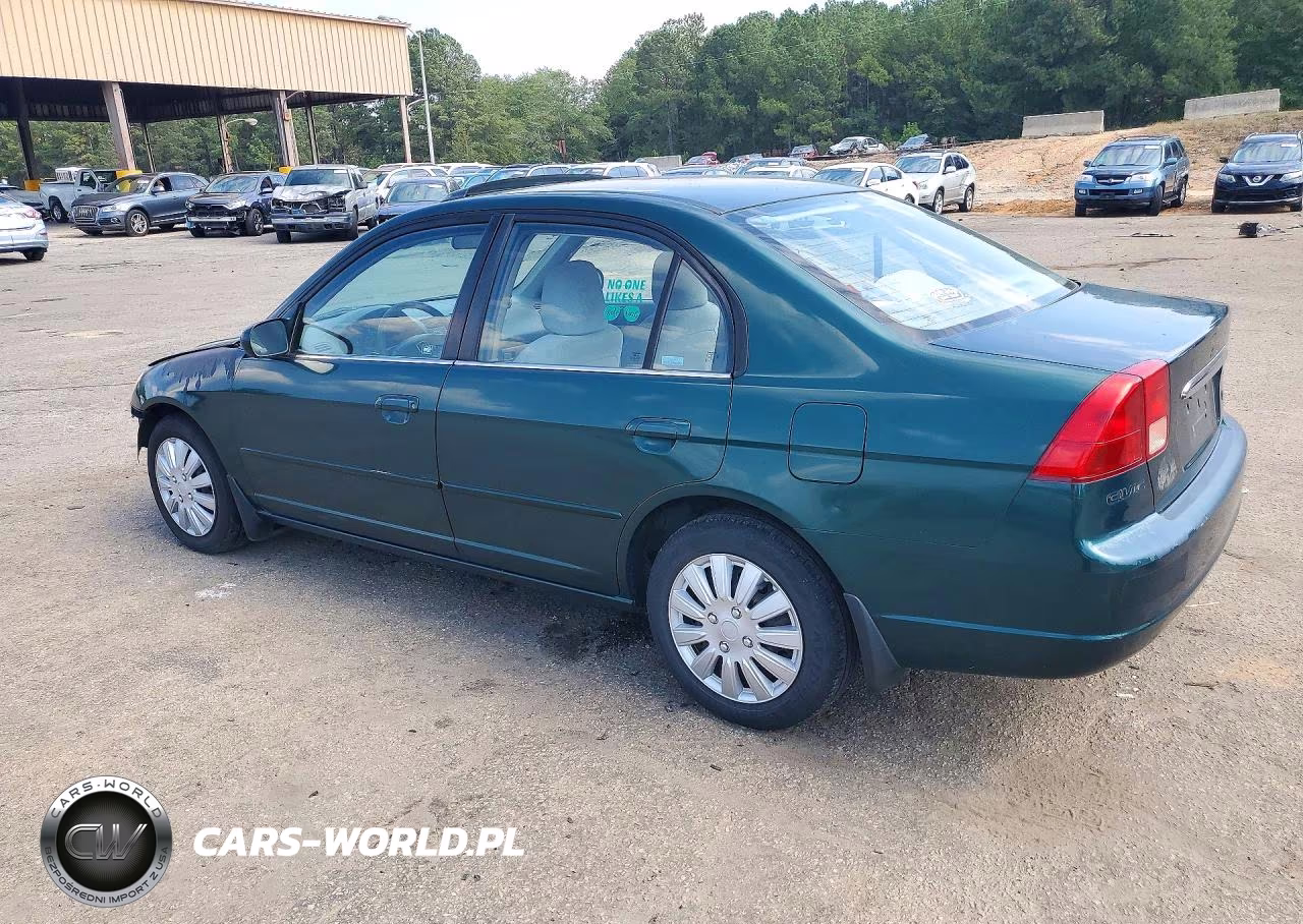 2001 Honda Civic Ex VIN:1HGES26771L049861 - 2