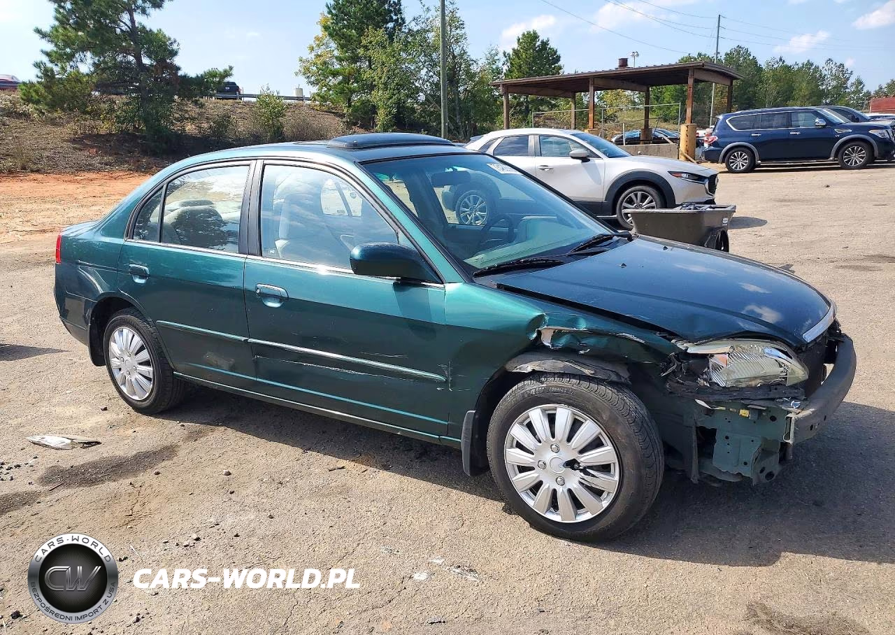 2001 Honda Civic Ex VIN:1HGES26771L049861 - 4