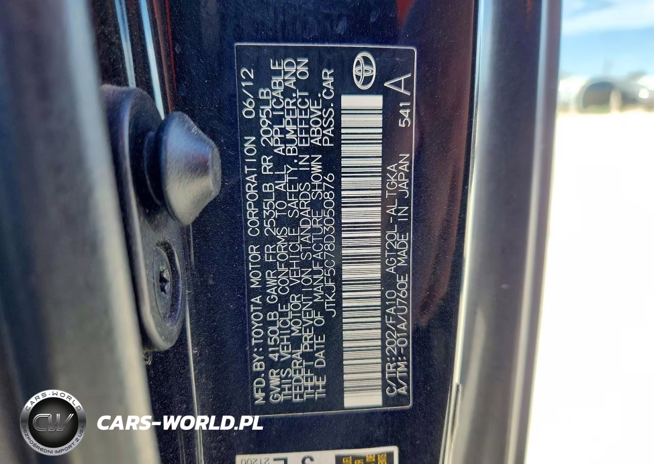 2013 Scion Tc Base VIN:JTKJF5C78D3050876 - 12