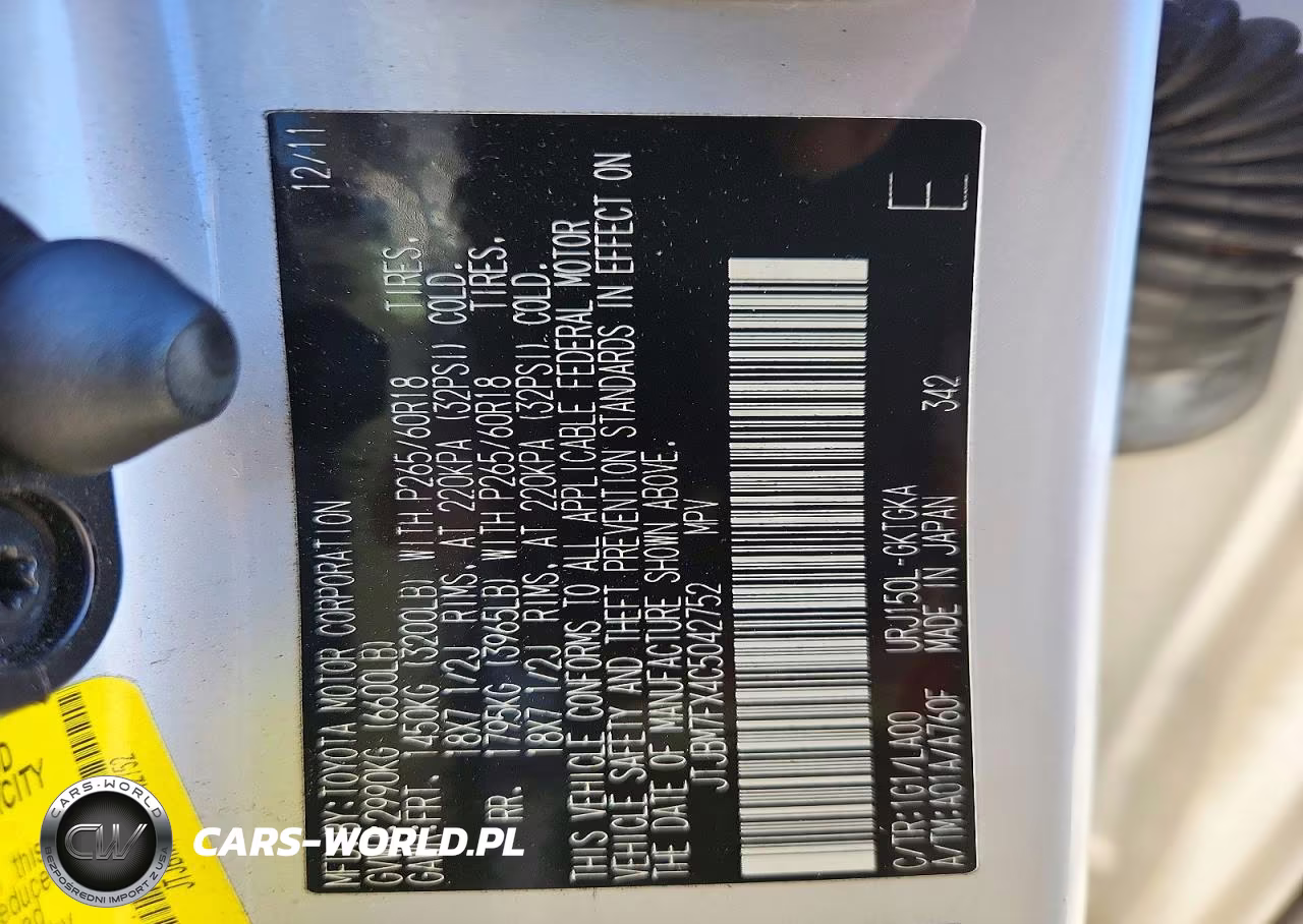 2012 Lexus Gx 460 VIN:JTJBM7FX4C5042752 - 13
