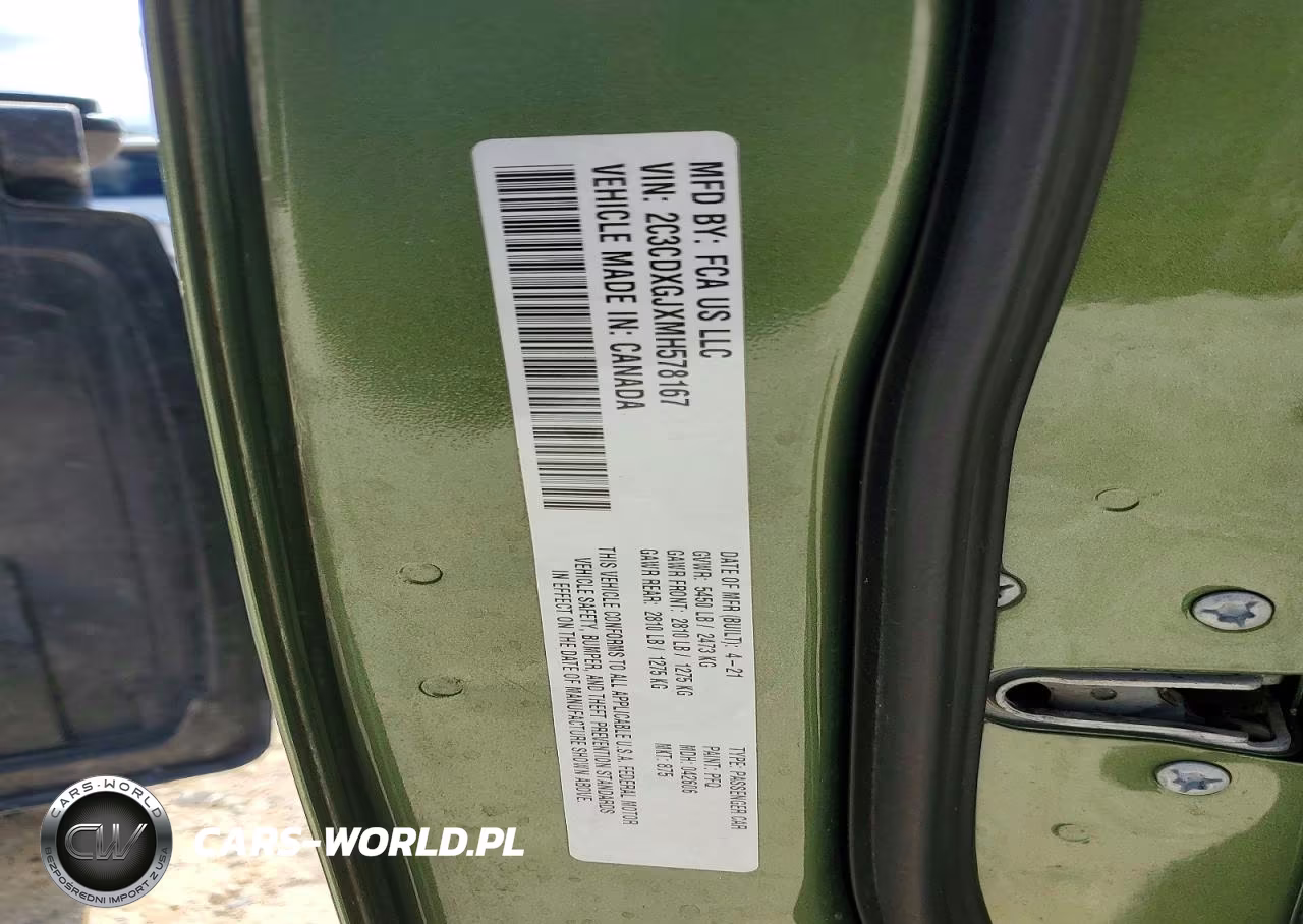 2021 Dodge Charger Scat Pack VIN:2C3CDXGJXMH578167 - 12