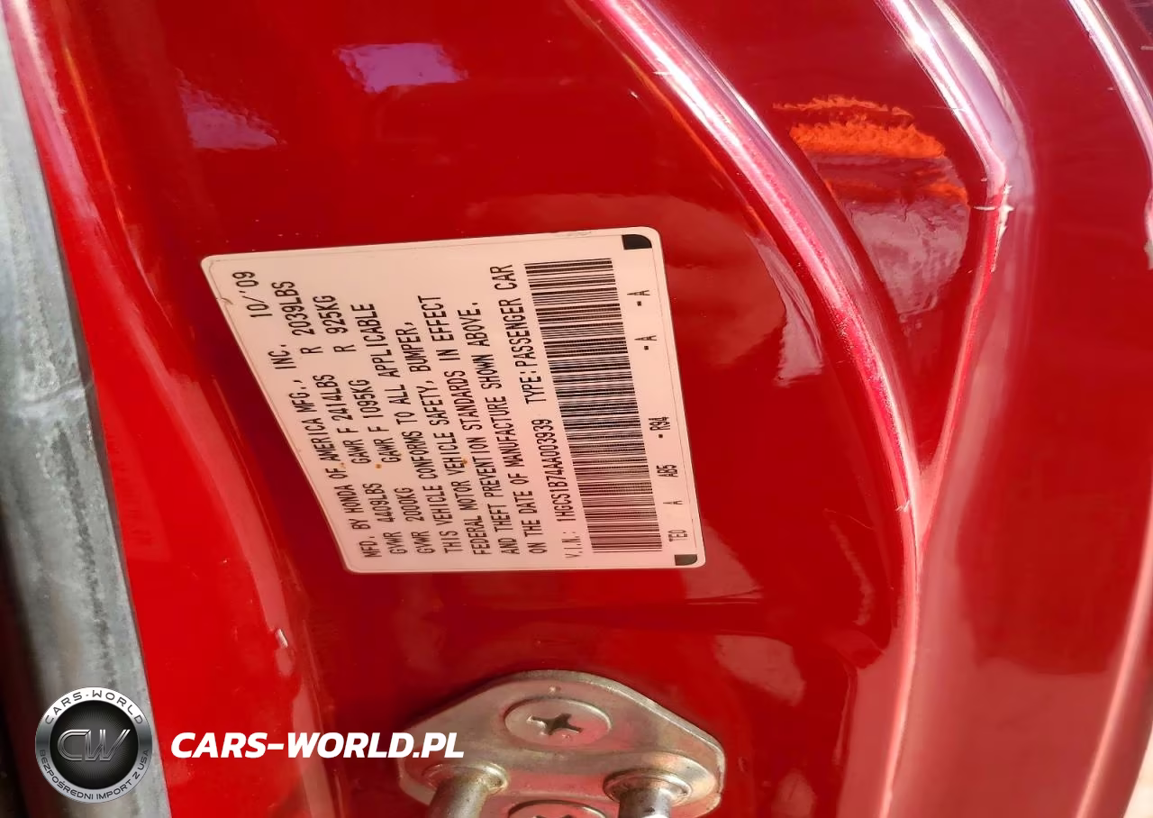 2010 Honda Accord Ex VIN:1HGCS1B74AA003939 - 12