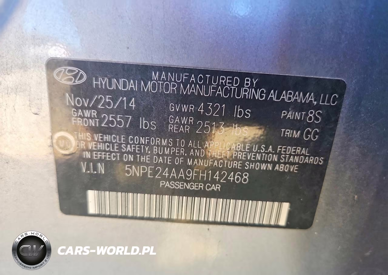 2015 Hyundai Sonata Eco VIN:5NPE24AA9FH142468 - 12