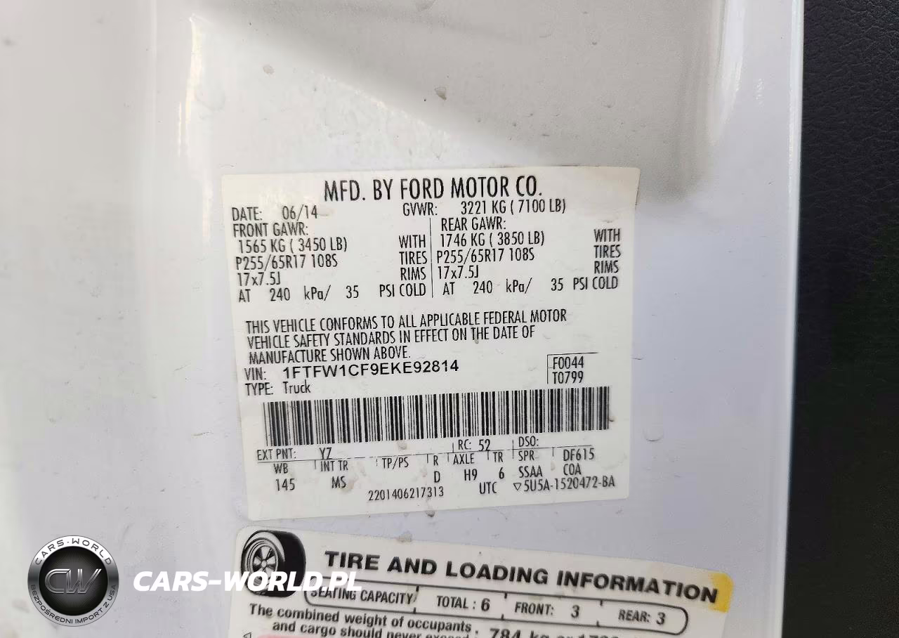 2014 Ford F150 Supercrew VIN:1FTFW1CF9EKE92814 - 12