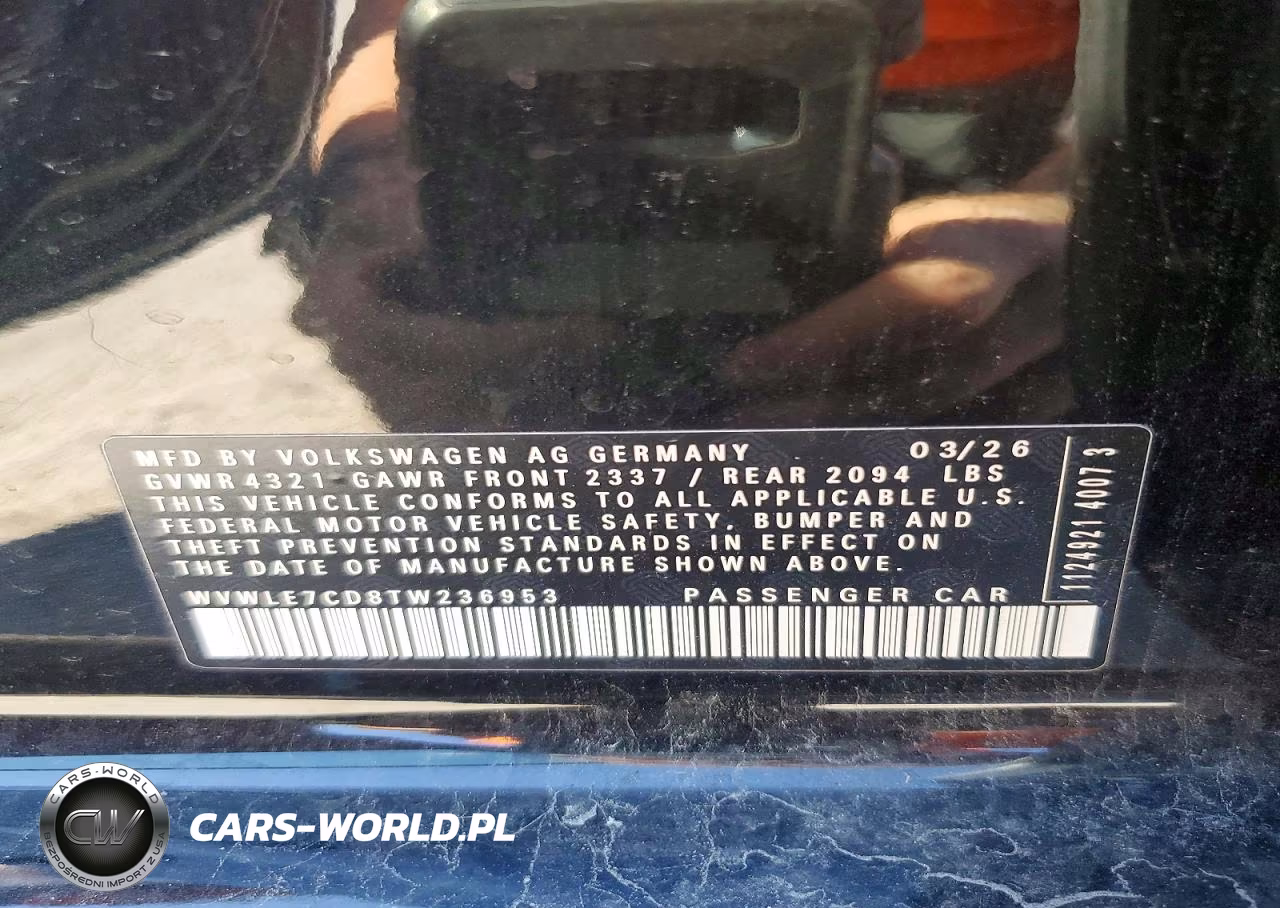 2026 Volkswagen Gti S VIN:WVWLE7CD8TW236953 - 12