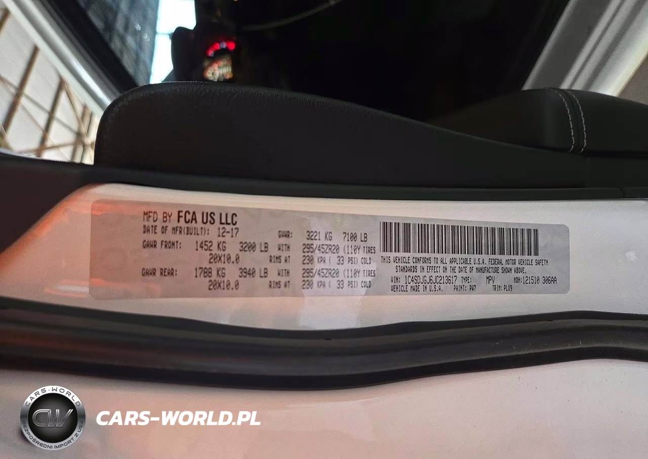 2018 Dodge Durango Srt VIN:1C4SDJGJ6JC213617 - 13