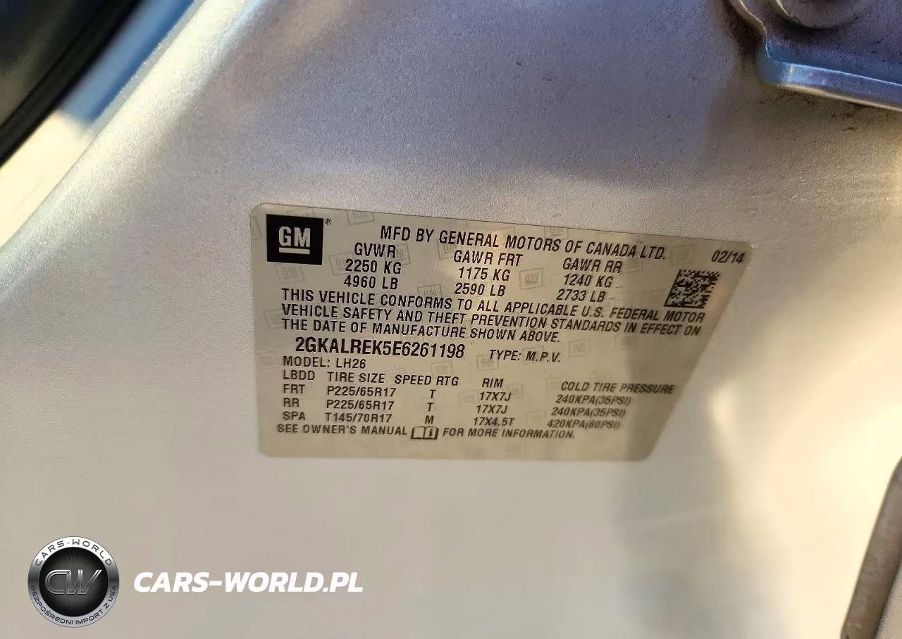2014 GMC Terrain Sle VIN:2GKALREK5E6261198 - 14