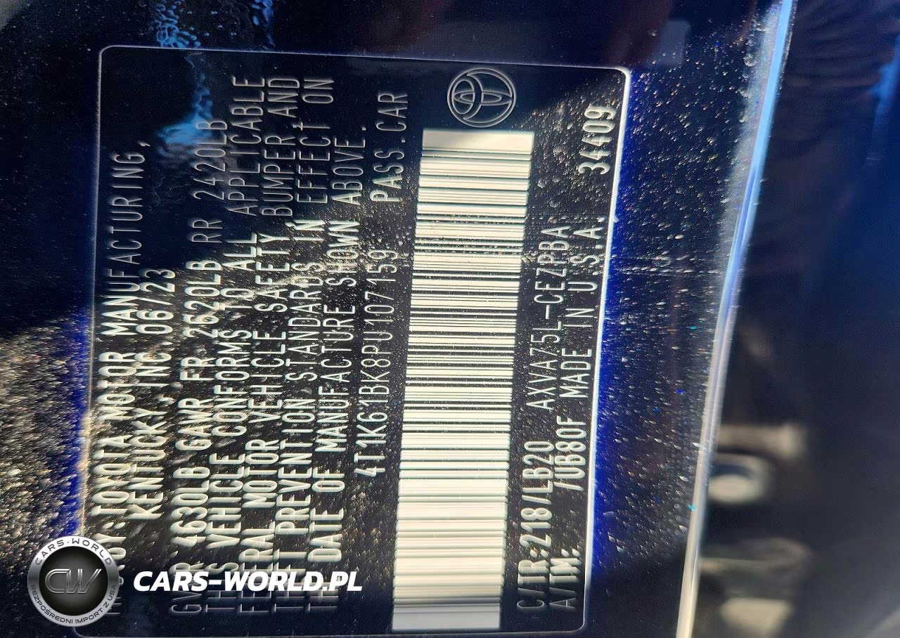 2023 Toyota Camry Xse VIN:4T1K61BK8PU107159 - 12
