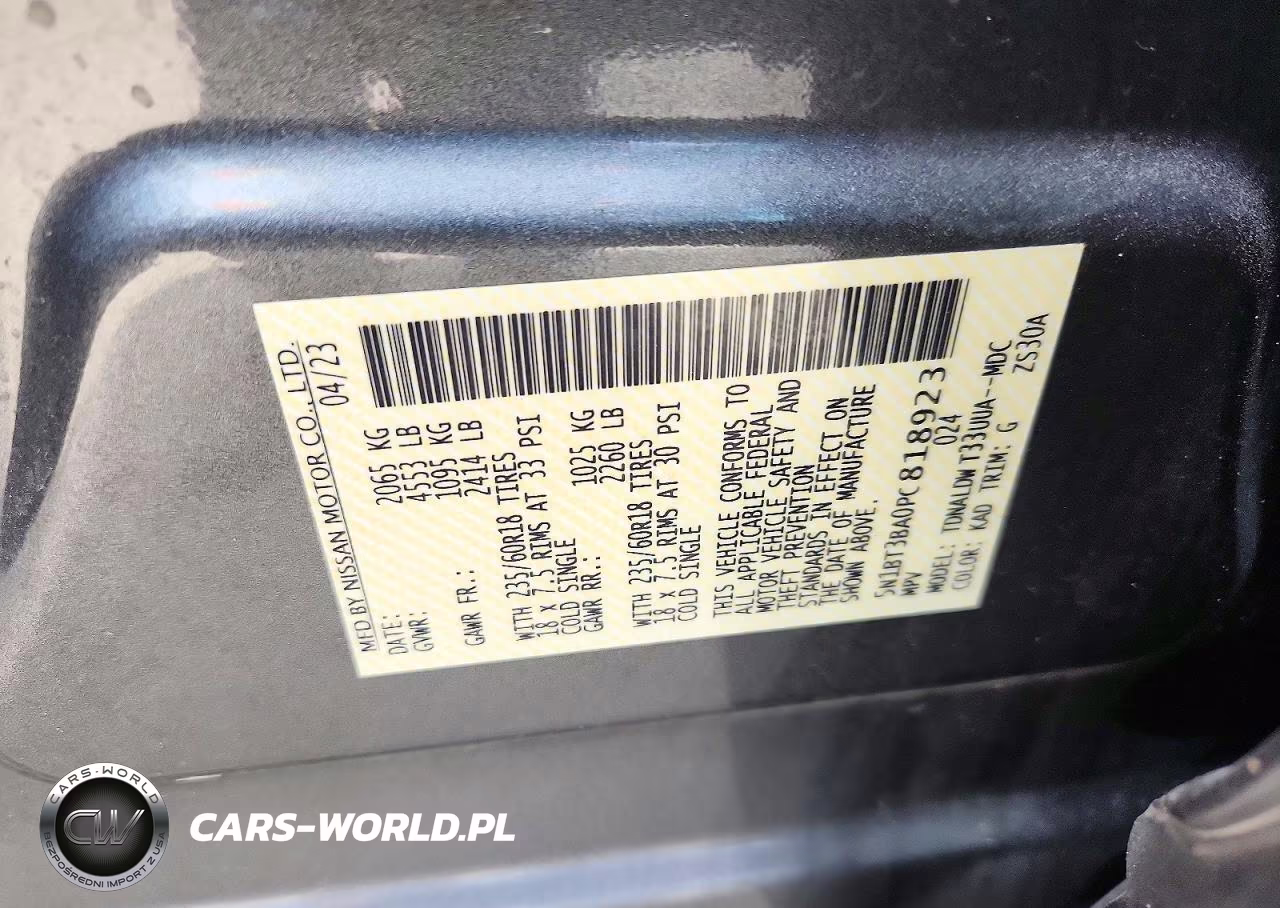 2023 Nissan Rogue Sv Fwd VIN:5N1BT3BA0PC818923 - 13