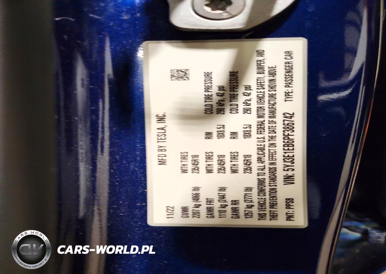2023 Tesla Model 3 VIN:5YJ3E1EB6PF386742 - 12