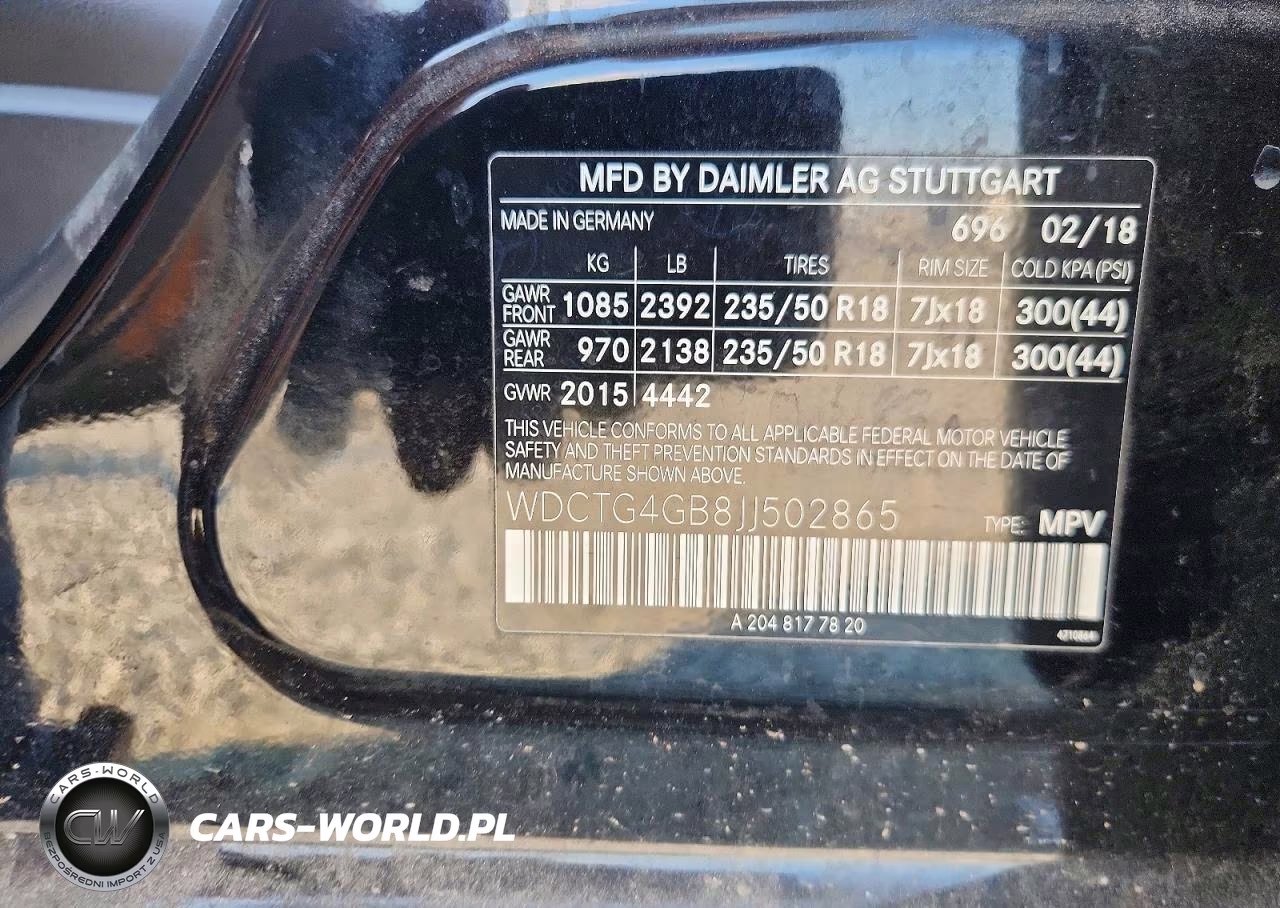 2018 Mercedes-Benz Gla 250 4Matic VIN:WDCTG4GB8JJ502865 - 13