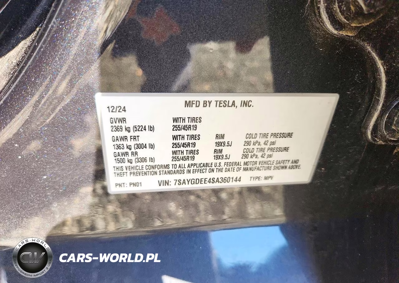 2025 Tesla Model Y VIN:7SAYGDEE4SA360144 - 12