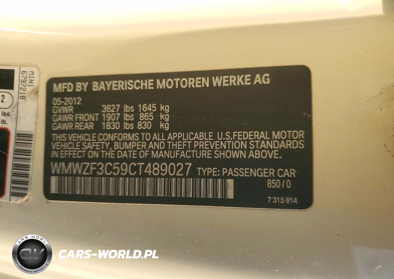 2012 Mini Cooper Clubman VIN:WMWZF3C59CT489027 - 12
