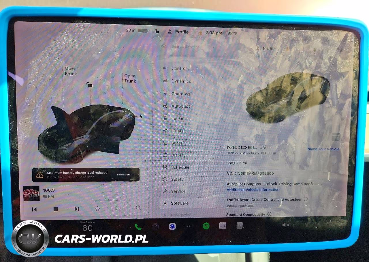 2021 Tesla Model 3 VIN:5YJ3E1EAXMF092800 - 9