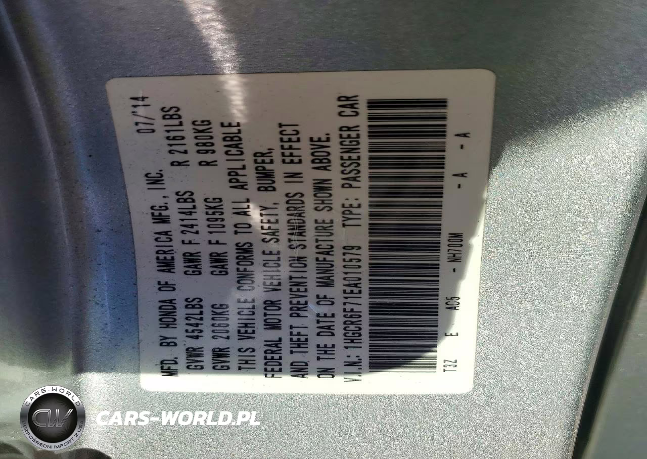 2014 Honda Accord Touring Hybrid VIN:1HGCR6F71EA010579 - 12