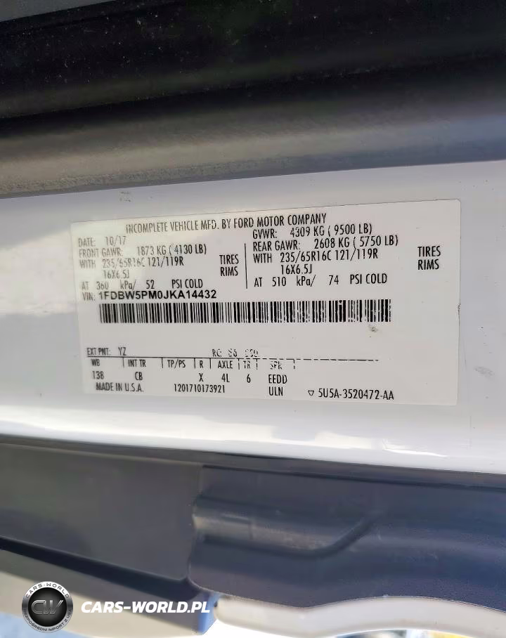 2018 Ford Transit T-350 VIN:1FDBW5PM0JKA14432 - 13