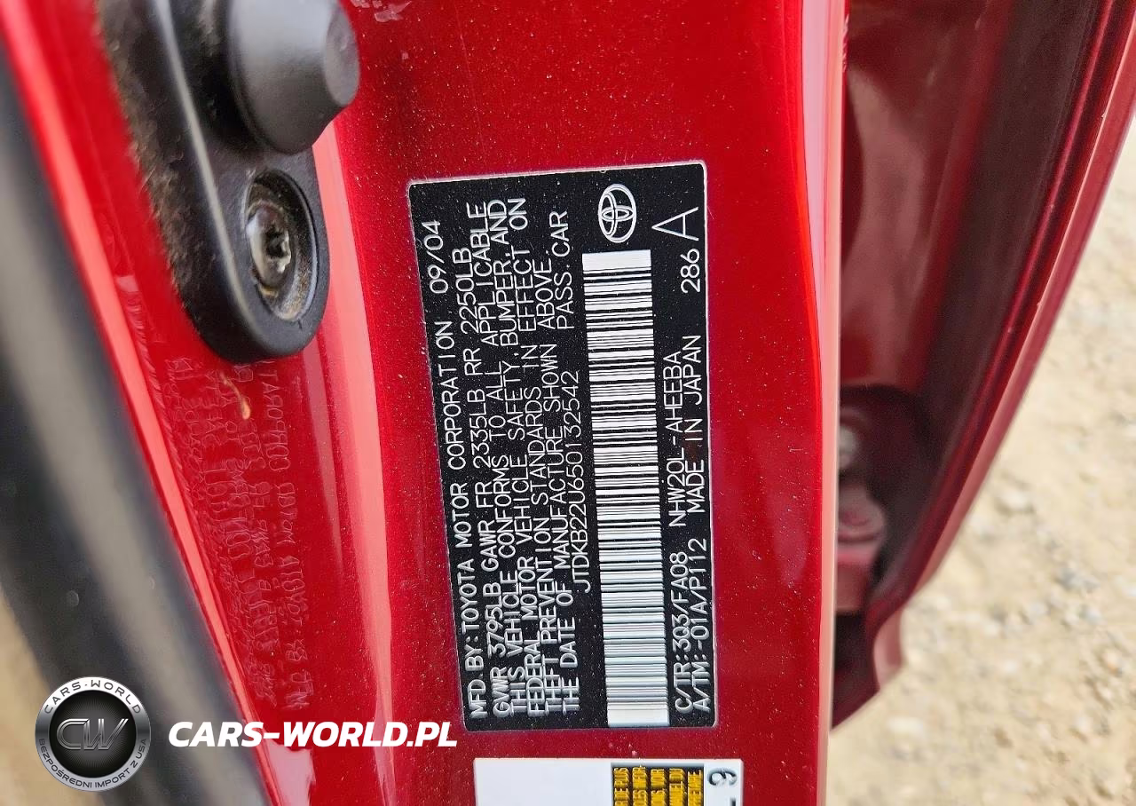 2005 Toyota Prius Base VIN:JTDKB22U650132542 - 12