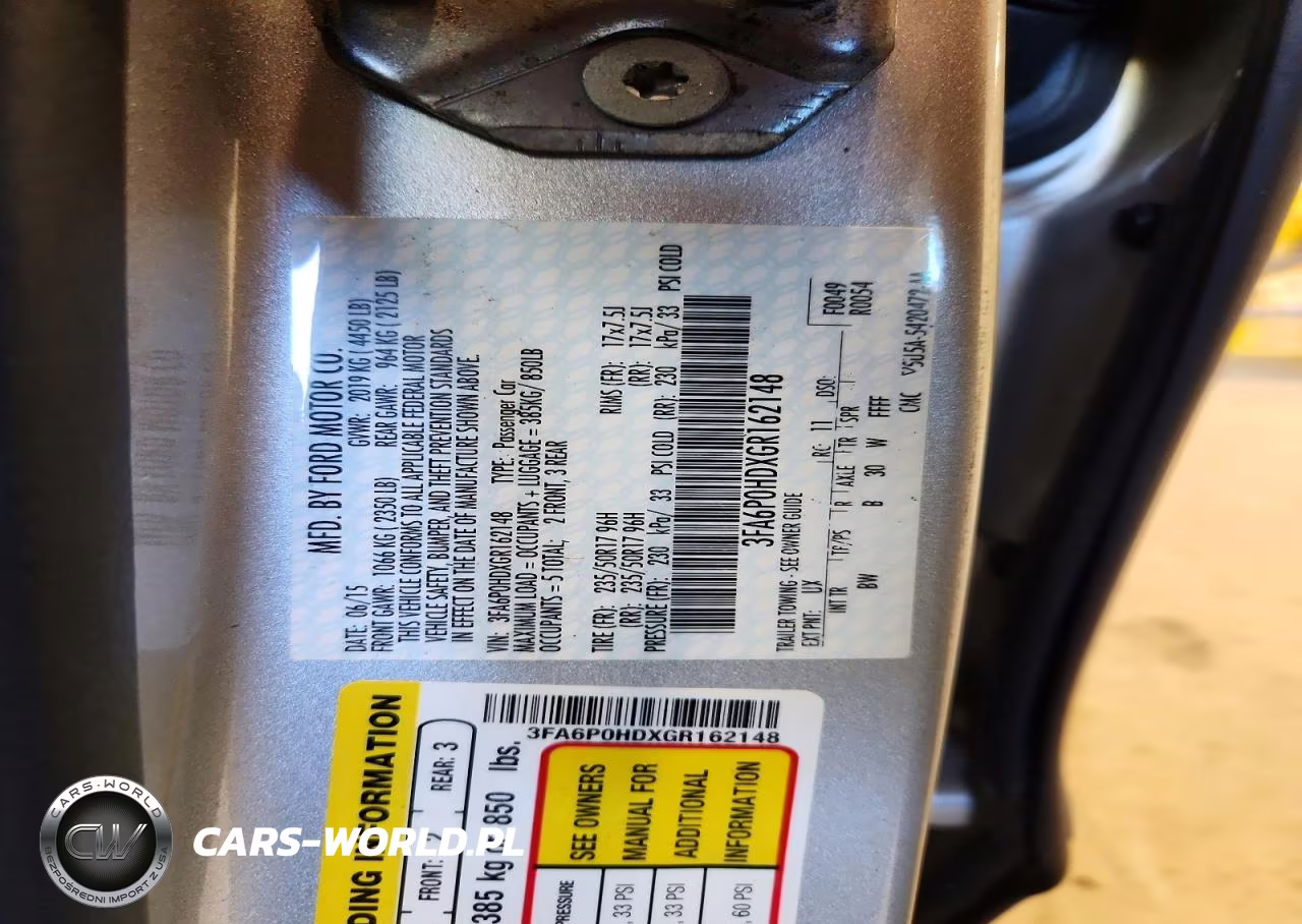 2016 Ford Fusion Se VIN:3FA6P0HDXGR162148 - 12