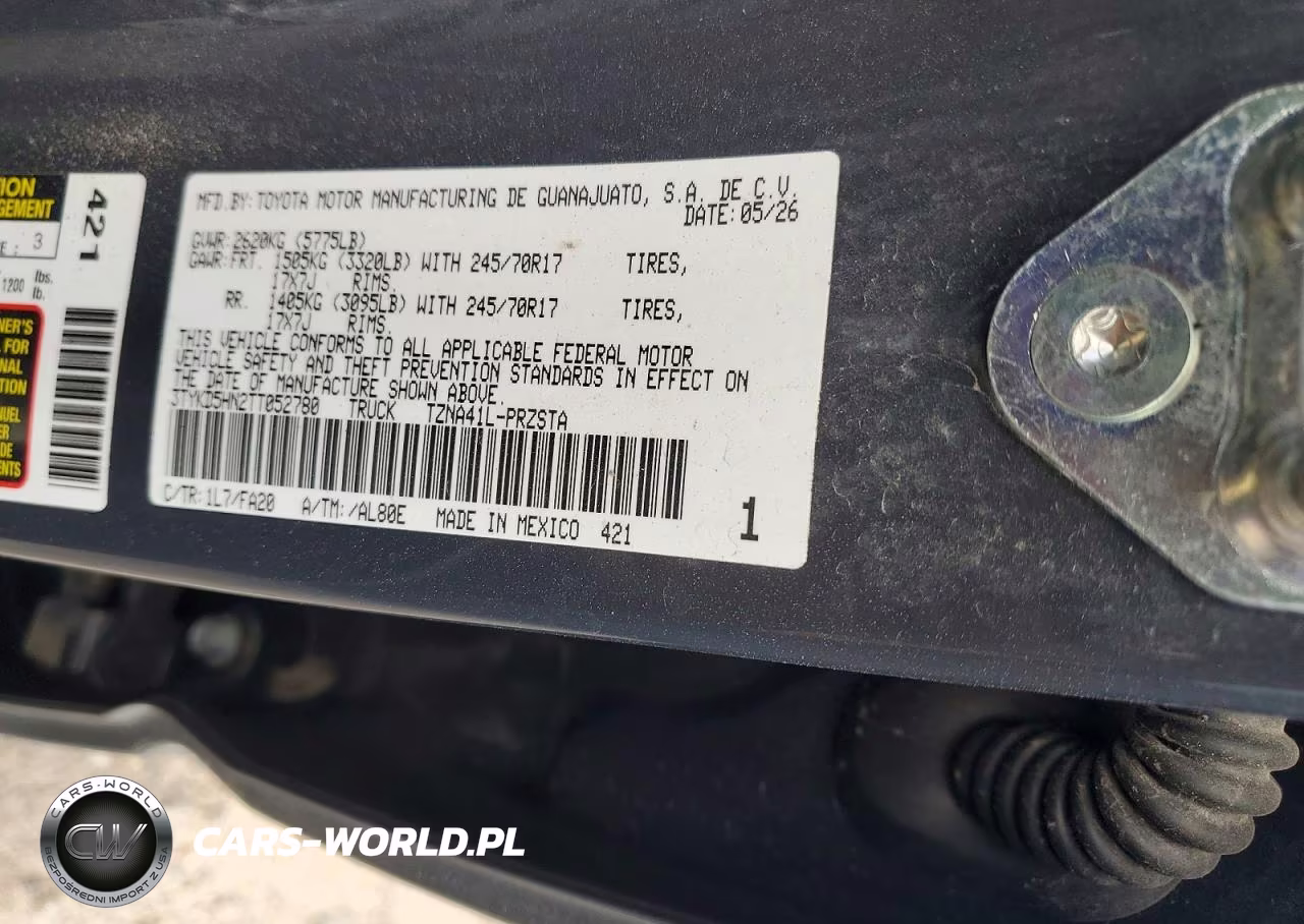 2026 Toyota Tacoma Sr VIN:3TYKD5HN2TT052780 - 12