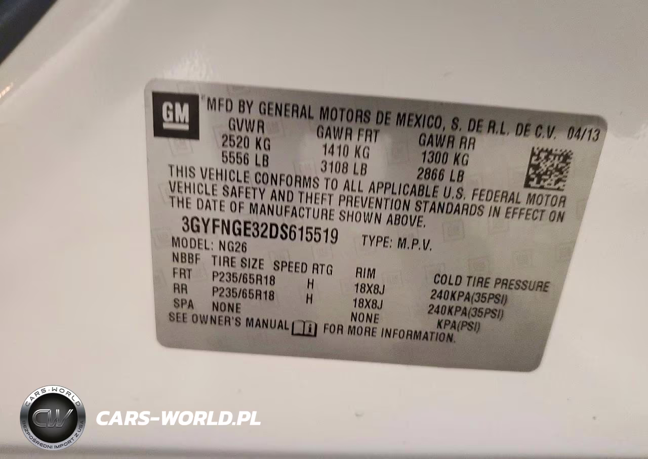 2013 Cadillac Srx Luxury Collection VIN:3GYFNGE32DS615519 - 13